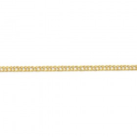 9ct-25cm-Diamond-Cut-Curb-Chain-Anklet on sale