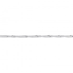 Sterling+Silver+19cm+Singapore+Twist+Link+Bracelet