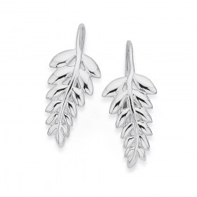 Sterling+Silver+Fern+Earrings