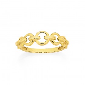 9ct-Graduated-Chain-Link-Ring on sale