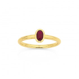 9ct-Ruby-Ring on sale