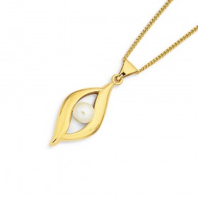 9ct+Freshwater+Pearl+Pendant