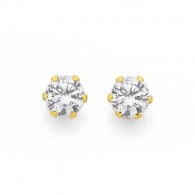 9ct%2C+5mm+Cubic+Zirconia+Earrings