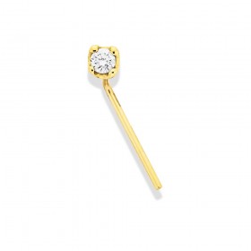 9ct-Gold-Diamond-Nose-Stud on sale