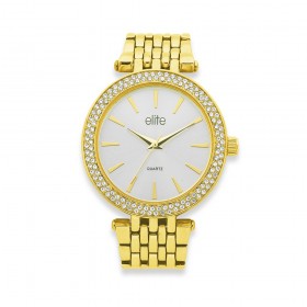 Elite-Ladies-Gold-Tone-Watch on sale