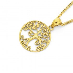 9ct-Filigree-Tree-of-Life-Pendant on sale