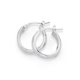 Sterling-Silver-Half-Round-Hoops on sale