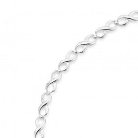 Sterling-Silver-Infinity-Bracelet on sale