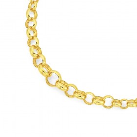 9ct-45cm-Graduated-Belcher-Necklace on sale