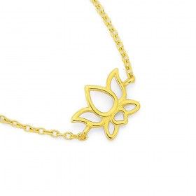 9ct-19cm-Lotus-Bracelet on sale