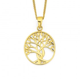 9ct+Tree+Of+Life+Pendant