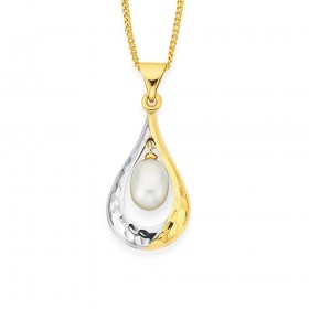 9ct+Freshwater+Pearl+Pendant