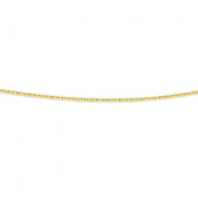 9ct+45cm+Solid+Trace+Chain