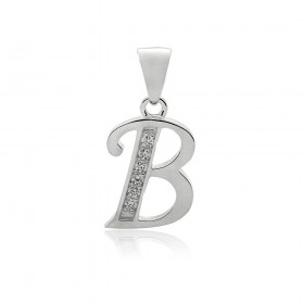 Initial+B+Pendant+in+Sterling+Silver