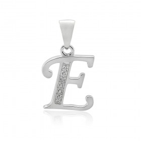 Initial+E+Pendant+in+Sterling+Silver