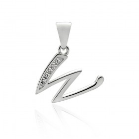 Initial+W+Pendant+in+Sterling+Silver