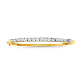 9ct-Diamond-Bangle on sale