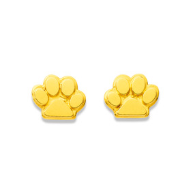 9ct-Dog-Paw-Studs on sale