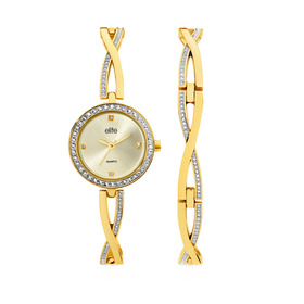 Elite-Ladies-Watch-and-Bracelet-Set-5088014 on sale