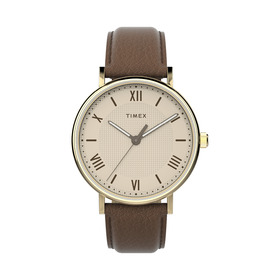 Timex-Mens-Southview-Brown-Strap-Watch on sale