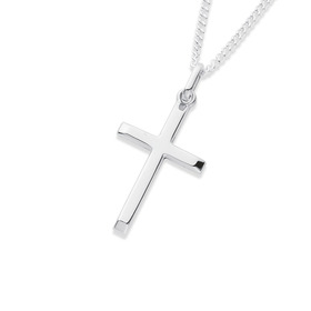 9ct-White-Gold-Cross-Pendant on sale