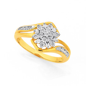 9ct-Diamond-Ring on sale