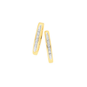 9ct-Diamond-Huggie-Earrings on sale