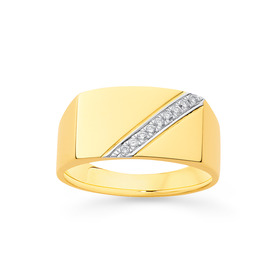 9ct-Diamond-Diagonal-Row-Ring-TDW10ct on sale