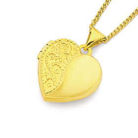 9ct-15mm-Engraved-Heart-Locket on sale