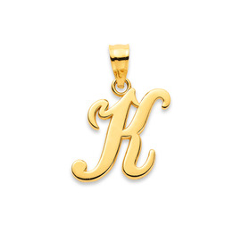 9ct-Script-Initial-K-Pendant on sale