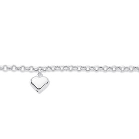 Sterling-Silver-Heart-on-Belcher-Bracelet on sale