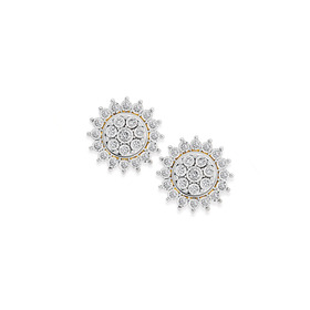 9ct%2C+Diamond+Stud+Earrings