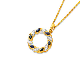 9ct-Sapphire-Diamond-Enhancer-Pendant on sale