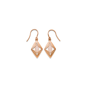 9ct-Rose-Gold-Rose-Quartz-Earrings on sale