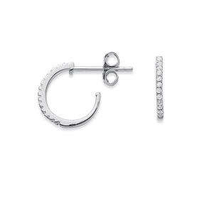 Sterling-Silver-Cubic-Zirconia-Earrings on sale