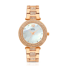 Elite-Ladies-Rose-Tone-Watch on sale