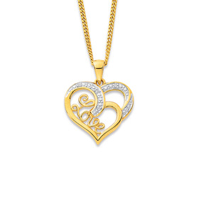 9ct-Diamond-Love-in-Open-Heart-Pendant on sale