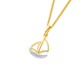 9ct+Sail+Boat+Pendant+with+Diamond