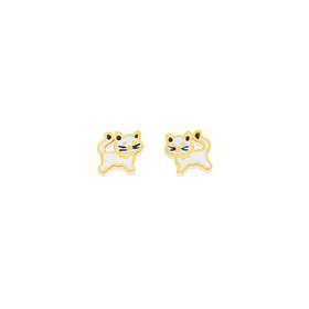 9ct-Black-White-Enamel-Cat-Studs on sale