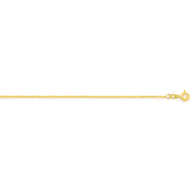 9ct-Gold-19cm-Solid-Diamond-Cut-Trace-Bracelet on sale