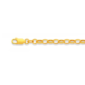 9ct-20cm-Hollow-Oval-Belcher-Bracelet on sale