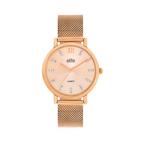 Elite-Ladies-Rose-Tone-Watch on sale