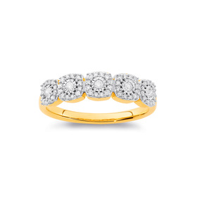 9ct-Diamond-Dress-Ring on sale