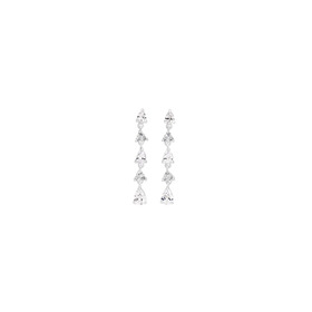 Sterling-Silver-Cubic-Zirconia-Drop-Earrings on sale