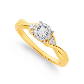 9ct-Diamond-Ring on sale