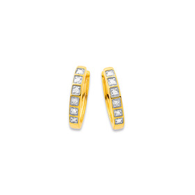 9ct-Diamond-Huggies on sale