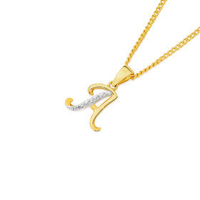 9ct-Diamond-Initial-A-Pendant on sale