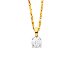 10ct-Alora-Lab-Grown-Diamond-1ct-Solitaire-Pendant on sale