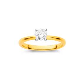 14ct-Alora-Lab-Grown-Diamond-Round-Solitaire-Ring on sale