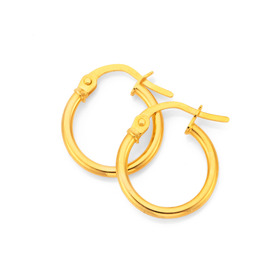 9ct-13mm-Hoops on sale